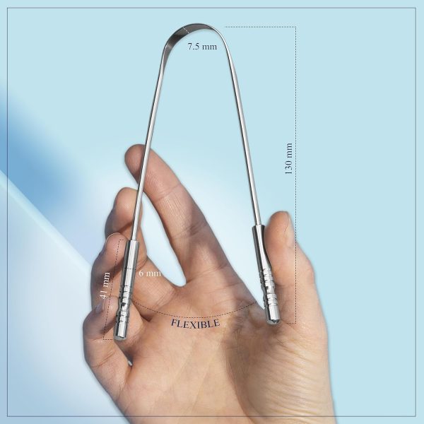 MasterMedi Tongue Scraper with Case Easy to Use Tongue Scraper for Adults, - Image 2