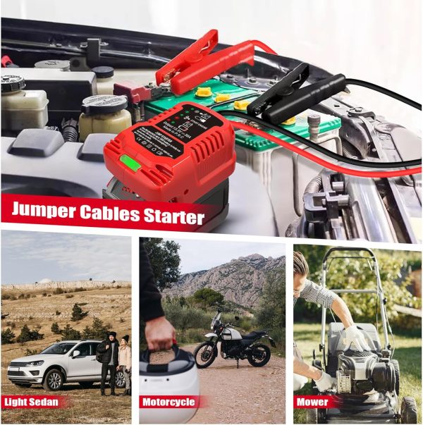 Car Battery Jump Starter Adapter Compatible with Milwaukee M18 18V - Image 3