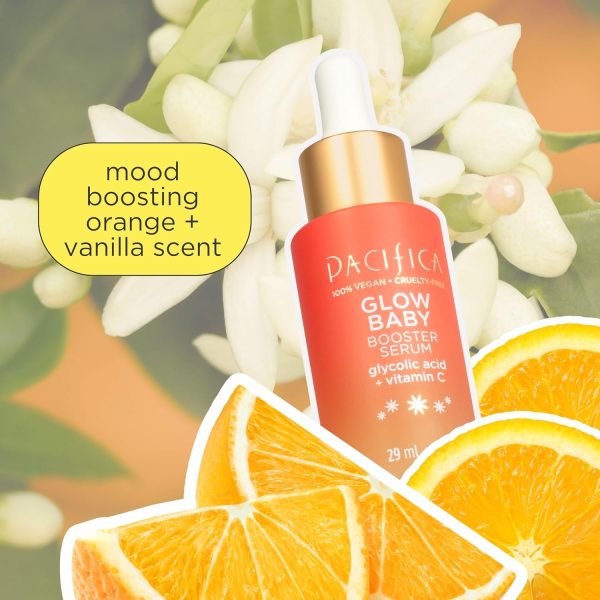 Pacifica Beauty, Glow Baby Booster Serum For Face, Vitamin C and Glycolic - Image 4