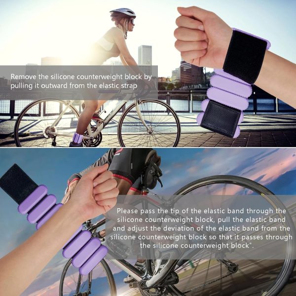 Ankle Weights for Women Men, Adjustable Wrist Weighted Bracelet for Home - Image 6