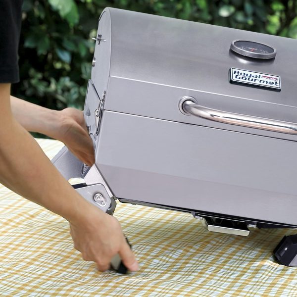Royal Gourmet GT1001 Stainless Steel Portable Grill, 10000 BTU BBQ Tabletop - Image 2