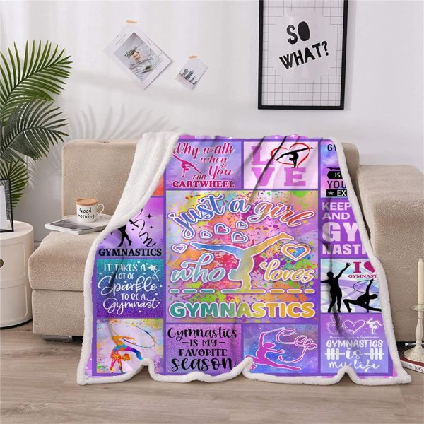 Gymnastics Gifts for Girls, Girls Gymnastics Blanket Gifts, Gifts for - Image 3