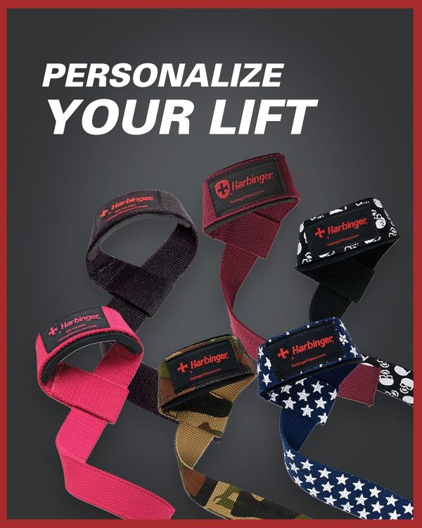 Harbinger Padded Cotton Lift Straps - Soft, Supportive Neotek Wrist Pads - - Image 7