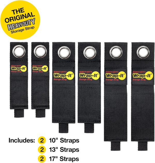 Heavy-Duty Wrap-It Storage Straps (Assorted 6 Pack) - Extension Cord - Image 3