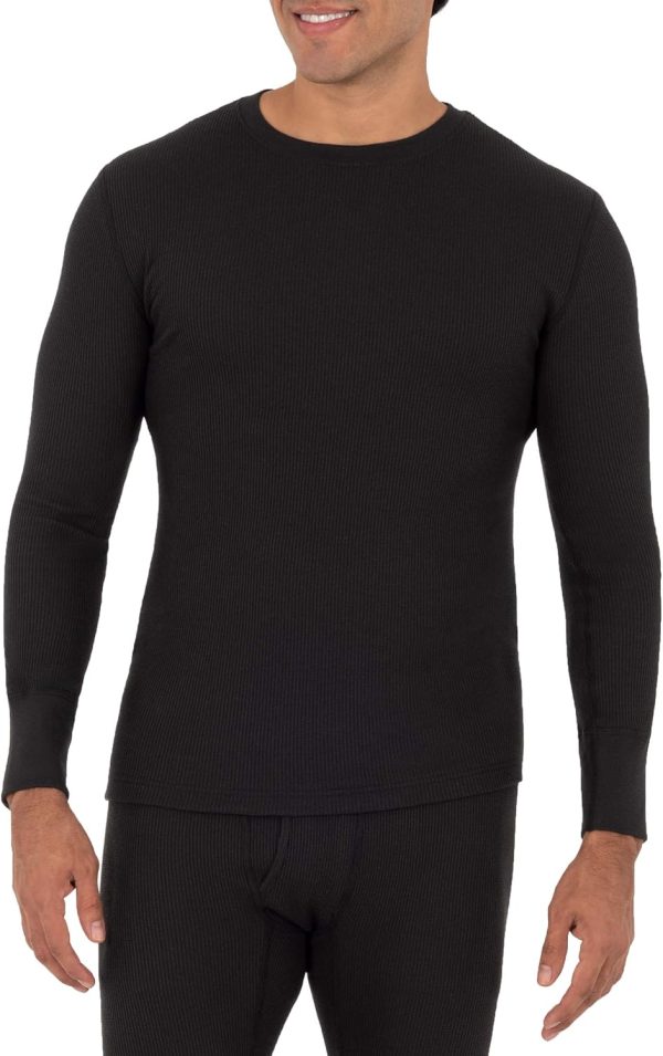 Fruit of the Loom Men's Recycled Waffle Thermal Underwear Crew Top (1 and 2 - Image 4