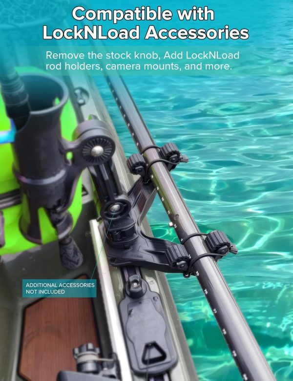 Kayak Paddle Holder, Kayak Accessories for Fishing, Dual Head Kayak Track - Image 5