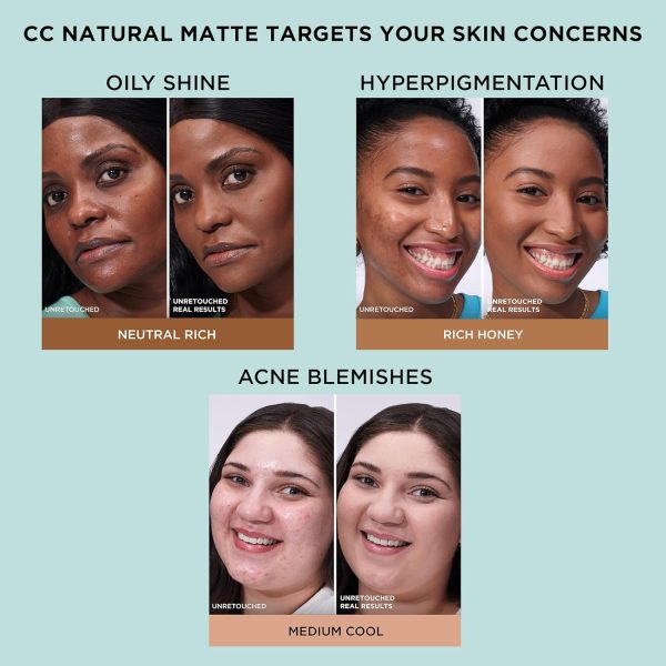 IT Cosmetics CC+ Cream Natural Matte Foundation with SPF 40 - - Image 8