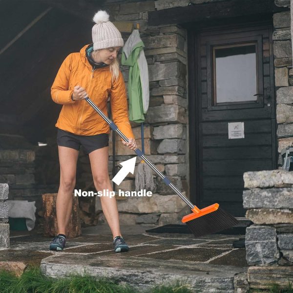 kelamayi Upgrade Broom and Dustpan Set, Self-Cleaning with Dustpan Teeth, - Image 6