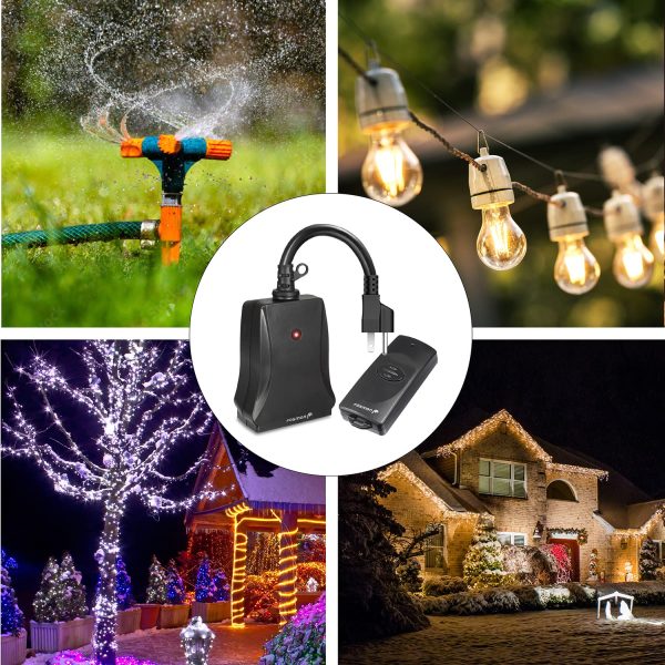 Fosmon Wireless Remote Control Outlet (2 Outlets, 80 Foot Range) ETL Listed - Image 8