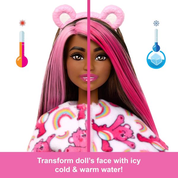 Barbie Cutie Reveal Doll & Accessories, Care Bears Series, Fashion Doll - Image 4