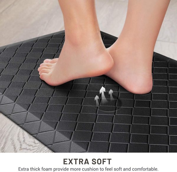 HappyTrends Floor Mat Cushioned Anti-Fatigue ,17.3"x28",Thick Waterproof - Image 4