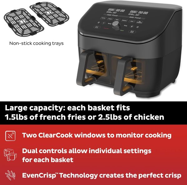 Instant Pot Vortex Plus XL 8QT ClearCook Air Fryer, Clear Windows, Custom - Image 2