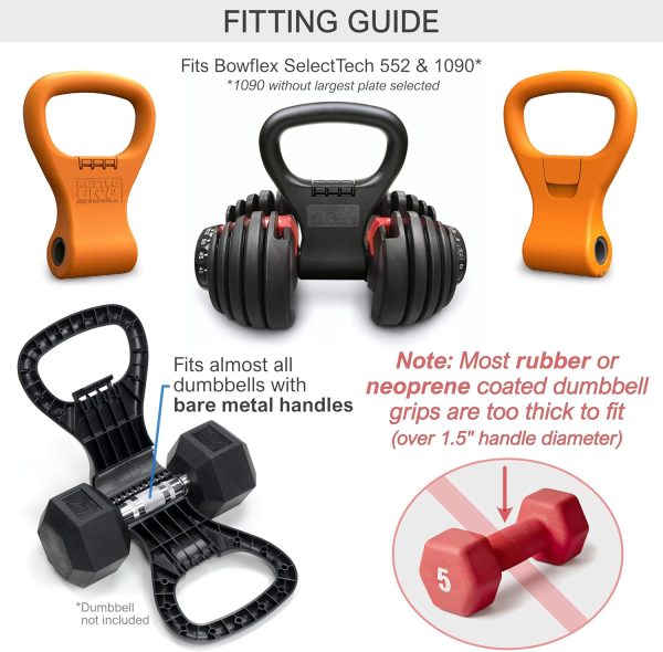 KETTLE GRYP - The Original - As Seen on SHARK TANK! Converts Your Dumbbells - Image 3