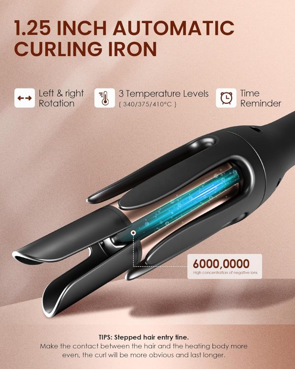 Anti-Scald Automatic Curling Iron, Rotating Curling Iron, Ceramic Curling - Image 2