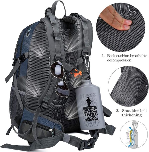 40L Waterproof Lightweight Hiking,Camping,Travel Backpack for Men Women - Image 3