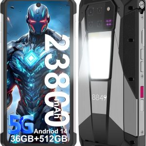 8849 Tank 3 Pro Rugged Smartphone 2024, 23800mAh Rugged Projector Phone