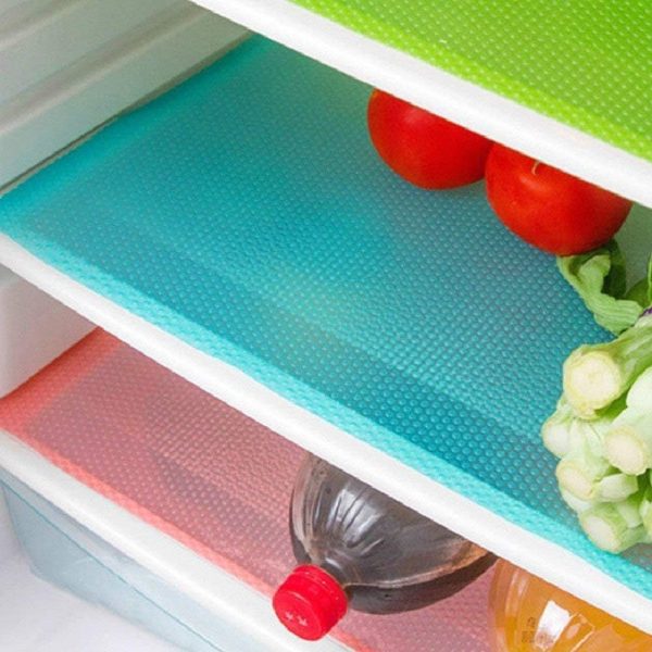 9 Pack Refrigerator Mats,Washable Fridge Mats Liners Easy to Clear Fridge