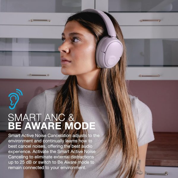 JLab JBuds Lux ANC Wireless Headphones, Mauve, Hybrid Active Noise - Image 3