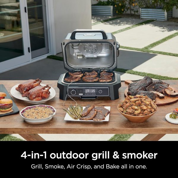 Ninja, Woodfire Pro XL Outdoor Grill & Smoker, Thermometer, 4-in-1 Master - Image 5