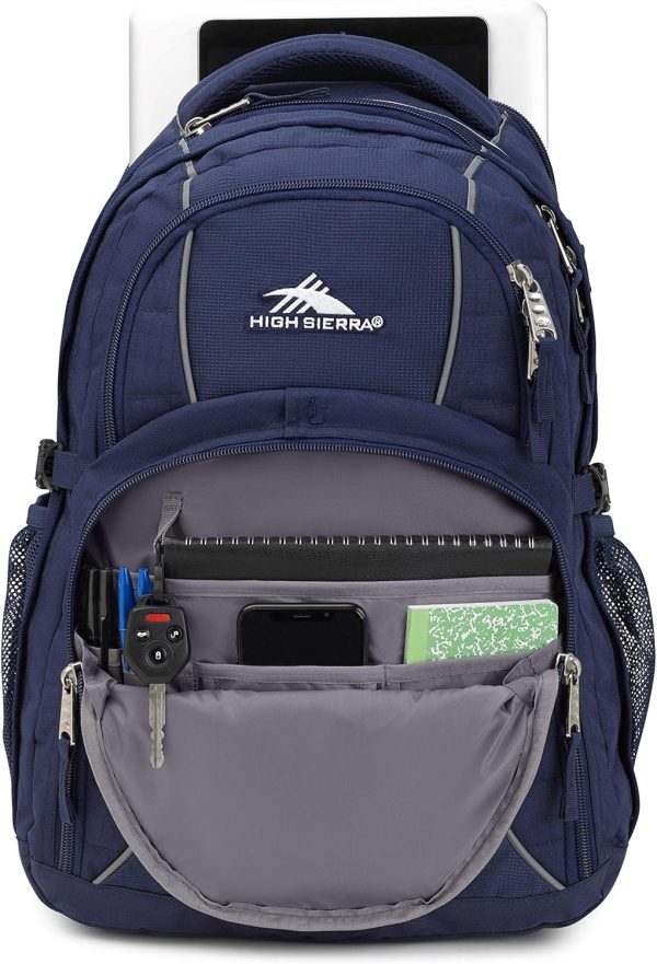 High Sierra Swerve Laptop Backpack, True Navy, One Size - Image 2