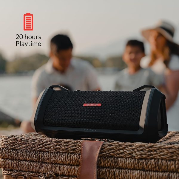 Aiwa Exos-3 Waterproof Bluetooth Speaker, 60W Peak Power, 20-Hour Playtime, - Image 5