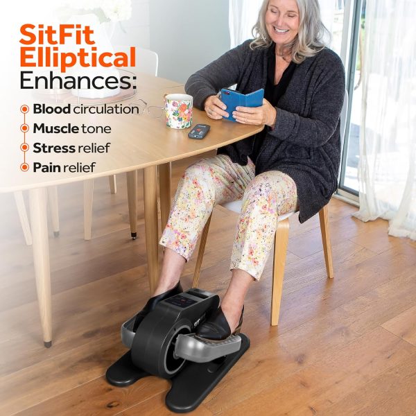 SITFIT, Sit Down and Cycle! Powered Foot Pedal Exerciser for Seniors, Under - Image 3