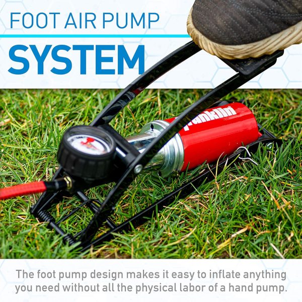 Franklin Sports Air Pump With High-Pressure Foot Pedal for Sports Balls, - Image 4