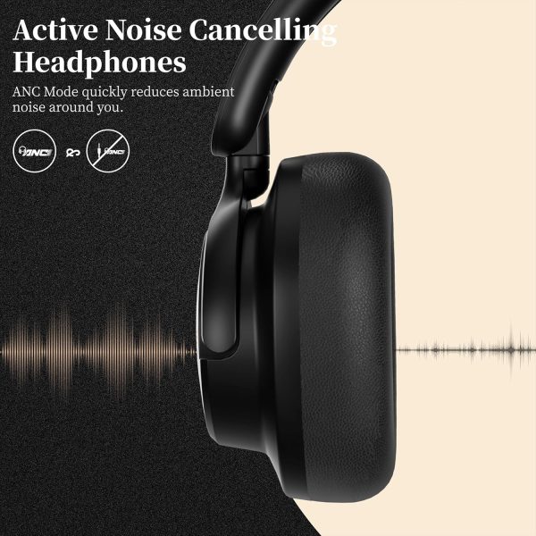 Noise Cancelling Headphones, Bluetooth Headphones Over The Ear Headphones - Image 3