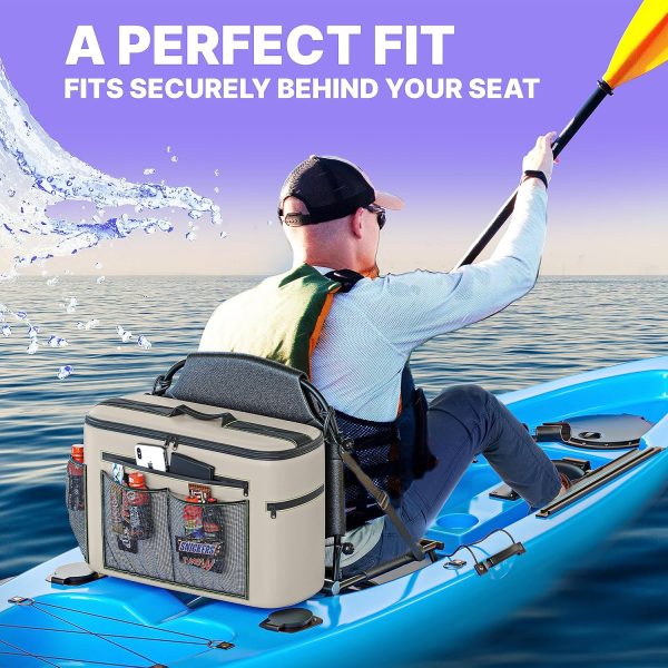 Skywin Kayak Cooler Behind Seat - Waterproof Kayak Seat Back Cooler for - Image 4