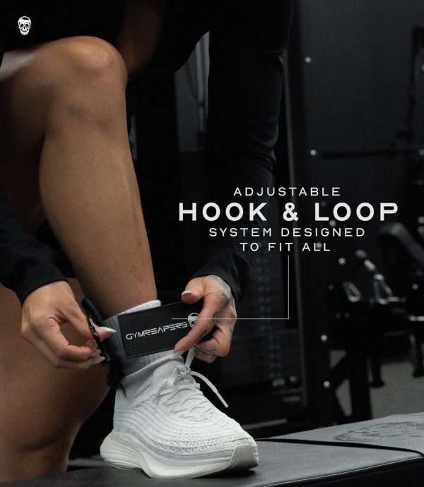 Gymreapers Ankle Straps (Pair) For Cable Machine Kickbacks, Glute Workouts, - Image 3