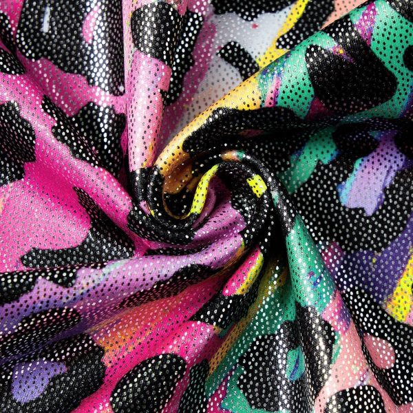 Vieille Gymnastics Leotards for Girls Sleeveless Sparkly Biketards Cute - Image 3