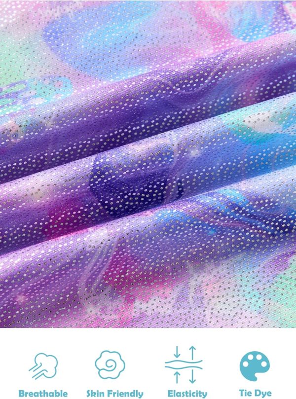 Vogseek Leotards for Girls Gymnastics Kids Biketards Size 4-12 with - Image 3