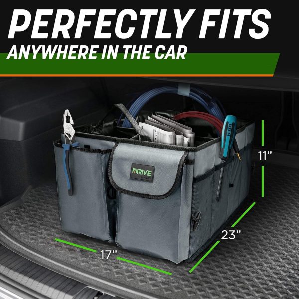 Drive Auto Car Trunk Organizer - Collapsible, Multi-Compartment Automotive - Image 8
