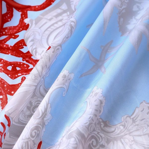 Men Floral/Golden Lion/Paisley/Fashion Luxury Printed Dress Shirts Long - Image 5