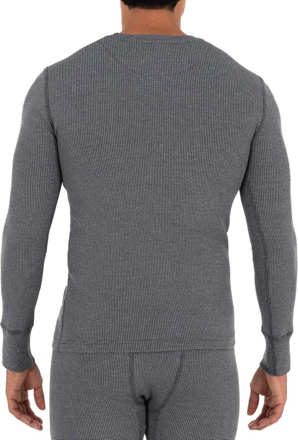 Fruit of the Loom Men's Recycled Waffle Thermal Underwear Crew Top (1 and 2 - Image 3