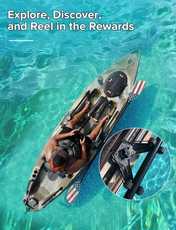 Kayak Paddle Holder, Kayak Accessories for Fishing, Dual Head Kayak Track - Image 4