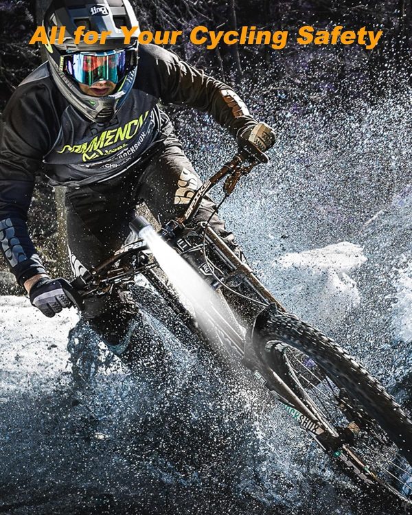 Super Bright Bike Lights for Night Riding, USB Rechargeable Mountain - Image 6