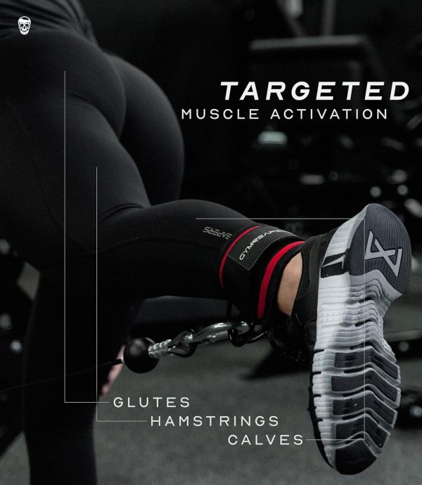 Gymreapers Ankle Straps (Pair) For Cable Machine Kickbacks, Glute Workouts, - Image 3