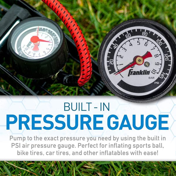 Franklin Sports Air Pump With High-Pressure Foot Pedal for Sports Balls, - Image 3