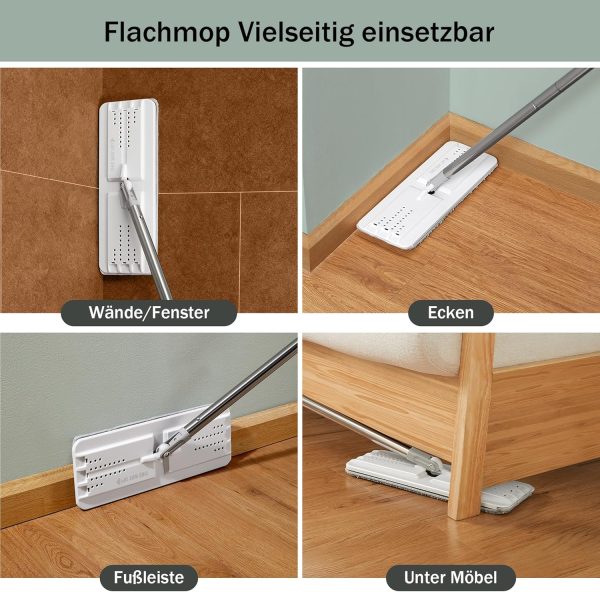 JOYMOOP Mop and Bucket with Wringer Set for Home, Flat Mop and Bucket - Image 8