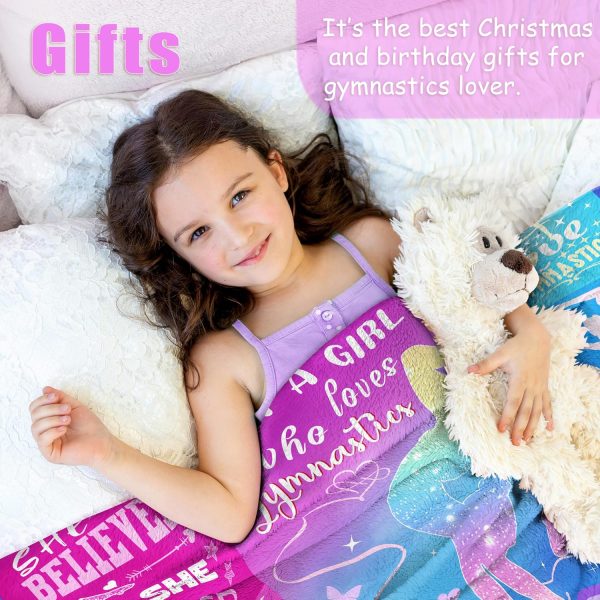 Gymnastics Gifts for Girls, Gymnastics Blanket for Girls, Gifts for - Image 3