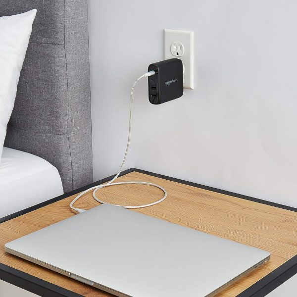 Amazon Basics 100W Four-Port GaN Wall Charger w/ 2 USB-C (100W,18W) & 2 - Image 8