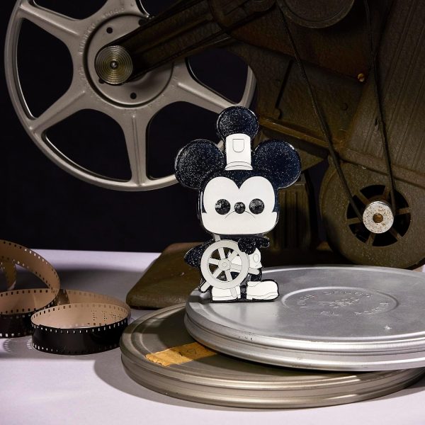 Loungefly Disney 100 Pop! Pin: Black and White Vault - Steamboat Willie - Image 6