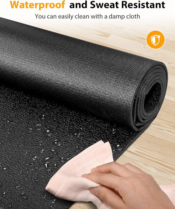 Foldable Rubber Treadmill Mat - Exercise Bike Mat with Waterproof Non-Slip - Image 3