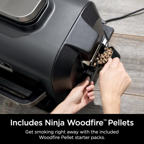Ninja, Woodfire Pro XL Outdoor Grill & Smoker, Thermometer, 4-in-1 Master - Image 10