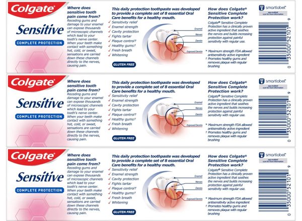 Colgate Sensitive Toothpaste, Complete Protection, Mint - 6 Ounce (Pack of - Image 2