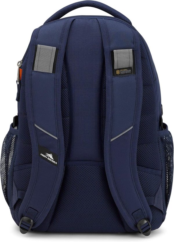 High Sierra Swerve Laptop Backpack, True Navy, One Size - Image 3