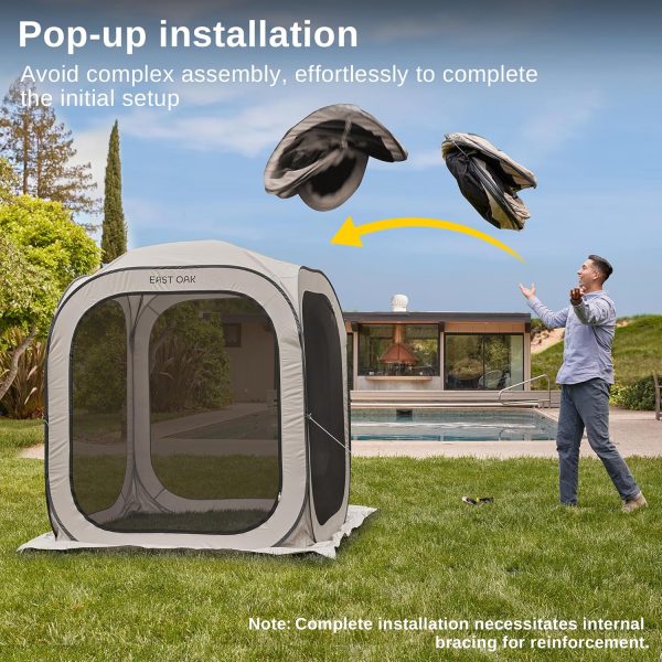 EAST OAK Screen House Tent Pop-Up, Portable Screen Room Canopy Instant - Image 2