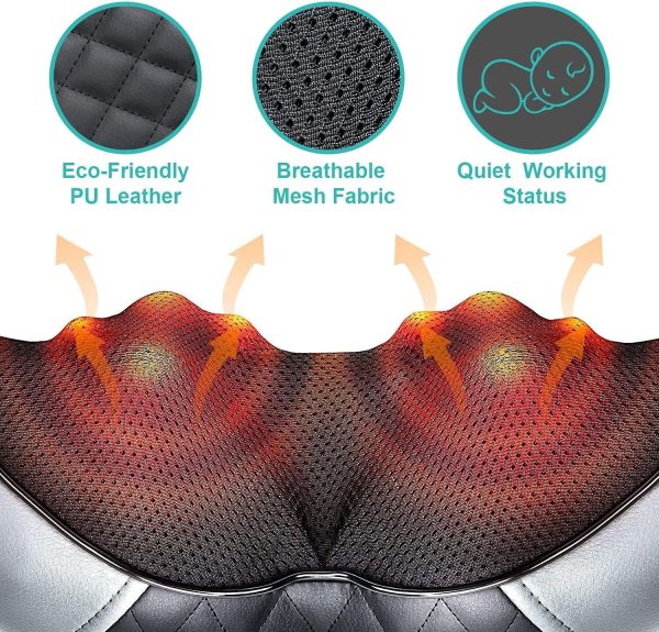 Medcursor Neck Massager, Portable Electric Shiatsu Back Massage Device with - Image 7
