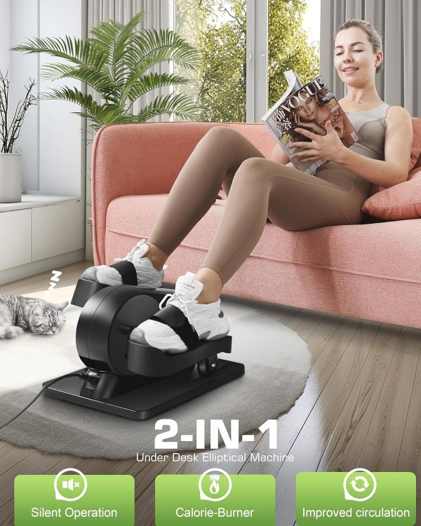 FUNMILY Under Desk Elliptical Machine, Ellipse Leg Exerciser While Sitting - Image 2